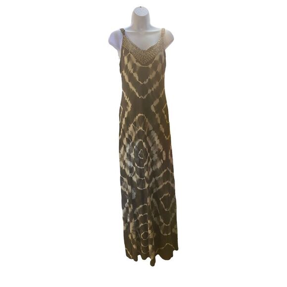 INC International Concepts Dresses & Skirts - INC Maxi Dress with Bead Embellished Neckline Size M